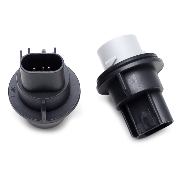 (2) 3157 Bulb Plug Sockets For Dodge Chrysler Headlamp/Taillamp Turn Signal Bulb