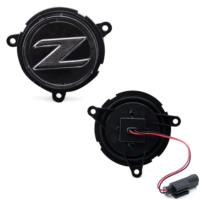 Euro Black-Out Red LED Illuminated Z-Emblem Rear Side Markers For BMW Z4 E85/E86