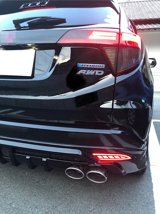 Full LED Smoke Bumper Reflector Lights For JDM Honda 2016-22 Vezel, also fit HRV