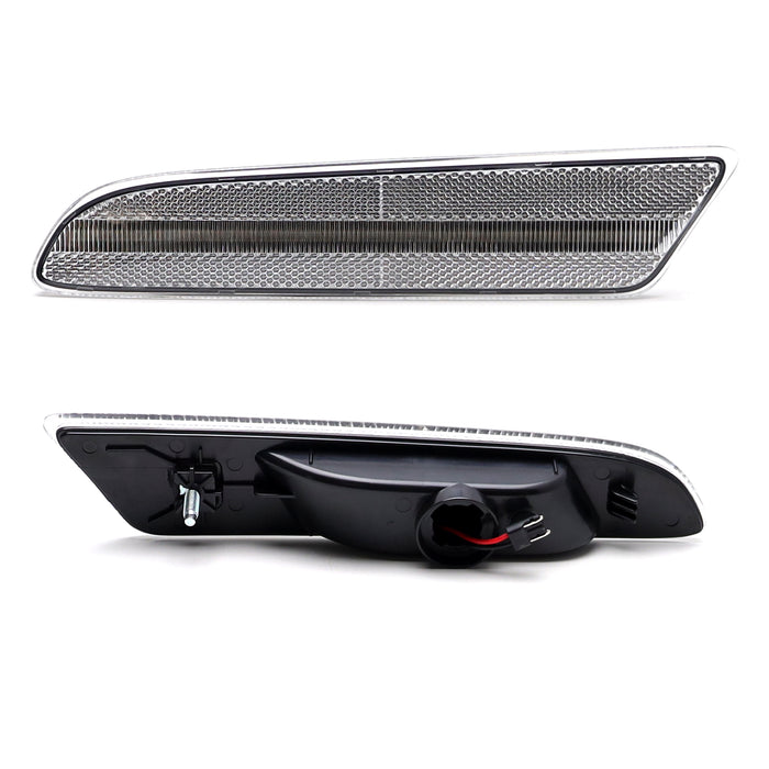 Clear Lens Amber Full LED Front Side Marker Lights For Lexus 2002-06 ES300 ES330