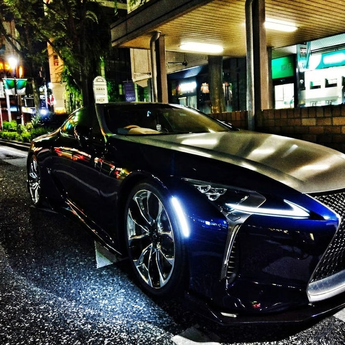 White Full LED Strip Smoked Wheelarch Side Markers For 2018-up Lexus LC 500 500h