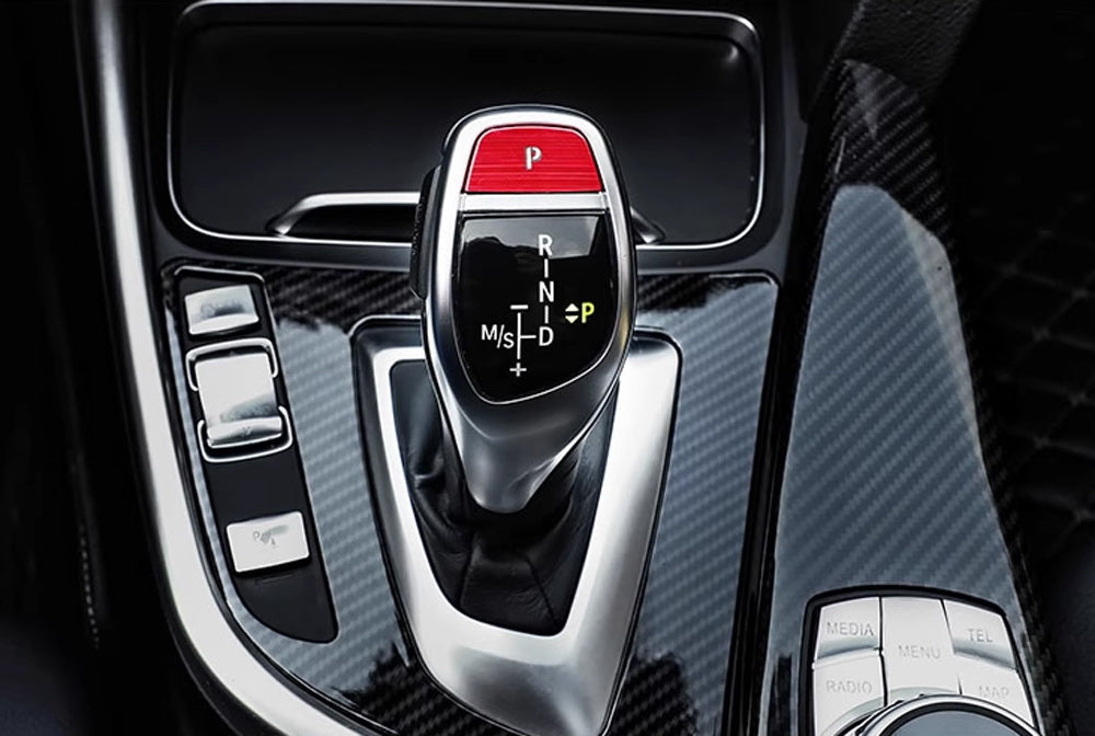 Red Shift Knob P Button Cover Trim For BMW Fxx 2 3 4 5 6 X3 X5 X6 Performance