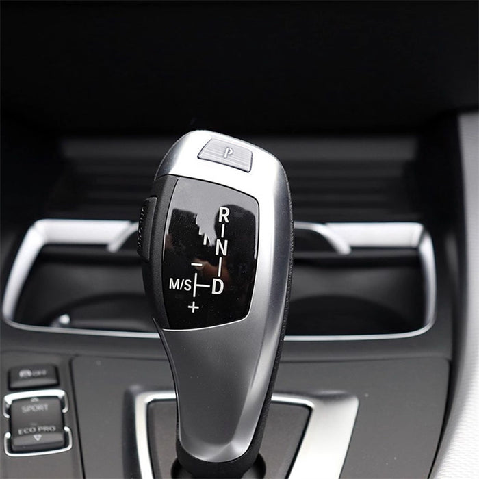 Silver Shift Knob P Button Cover Trim For BMW Fxx 3 4 5 6 X3 X5 X6 Standard Trim