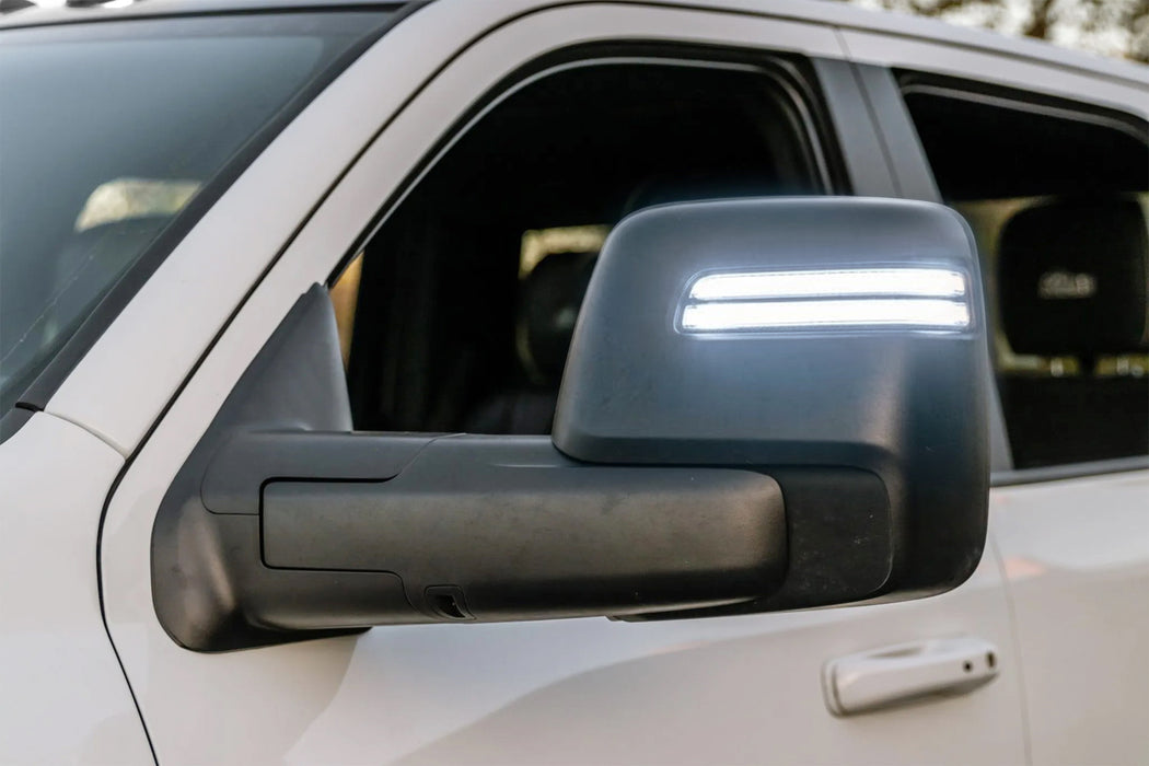 Clear Switchback LED Sequential Blink Side Mirror Lights For 23-up RAM 2500 3500
