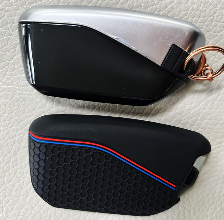 M-Sport Style Soft Silicone Cover For BMW 23+ X5 X6 X7 iX, 5 7 Series i5 Key Fob