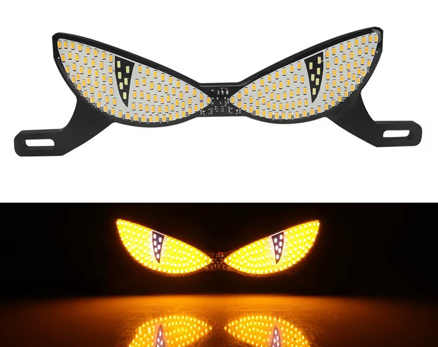 Universal Amber LED Strobe "Owl Eye" Lighting Kit for Motorcycle, ATV, Dirt Bike