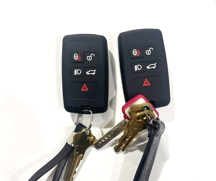 Black Soft Silicone Key Fob Cover For Land Rover 18+ Range Rover/Sport, Defender