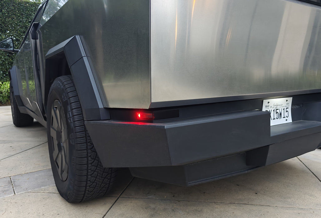 Exact Fit Rear Bumper Reflector Black-Out Smoked Cover Lens For Tesla CyberTruck
