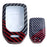 Black/Red Carbon Fiber Finish Plastic Key Fob Case Shell For Chevy GMC Truck SUV