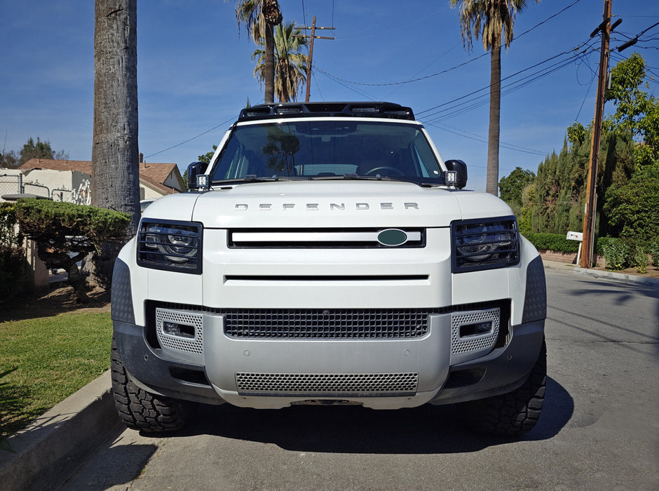 Hood Hinge Mount A-Pillar 40W LED Ditch Pod Lights For 20-up Land Rover Defender