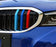 M-Color Stripe Grille Insert Trims For 25+ BMW G20 3 Series LCI Standard 8-Beam