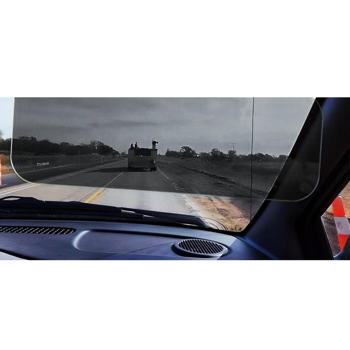 Dark Tinted Anti-Glare Polarized UV Guard Sunvisor Extender For Car Truck SUV RV