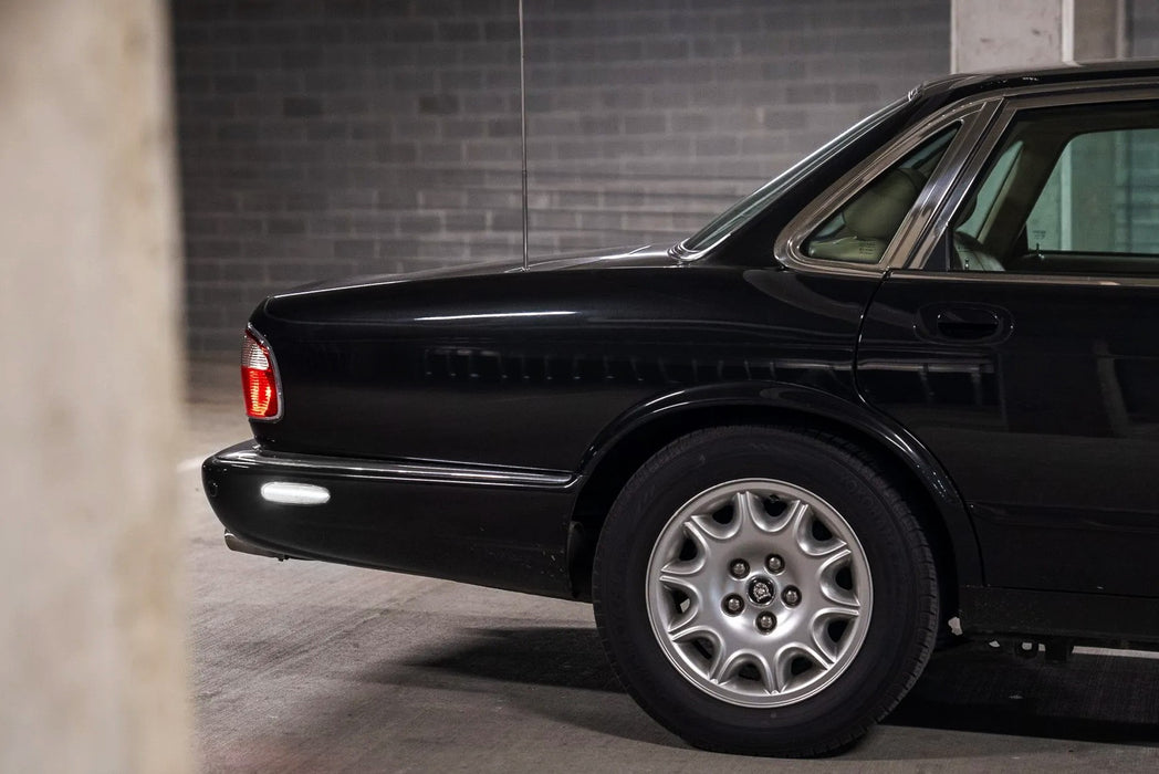4pc Set Smoked Lens Xenon White Full LED Side Marker Lights For Jaguar 97-03 XJ8