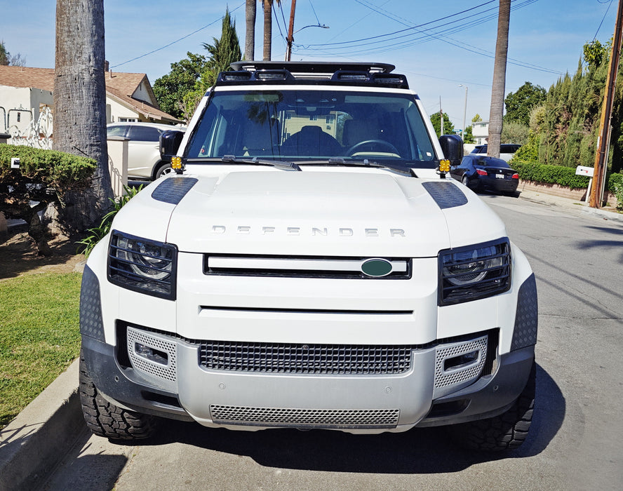 Hood Hinge A-Pillar LED Pod Ditch Light Bracket Mount For 2020-up New Defender