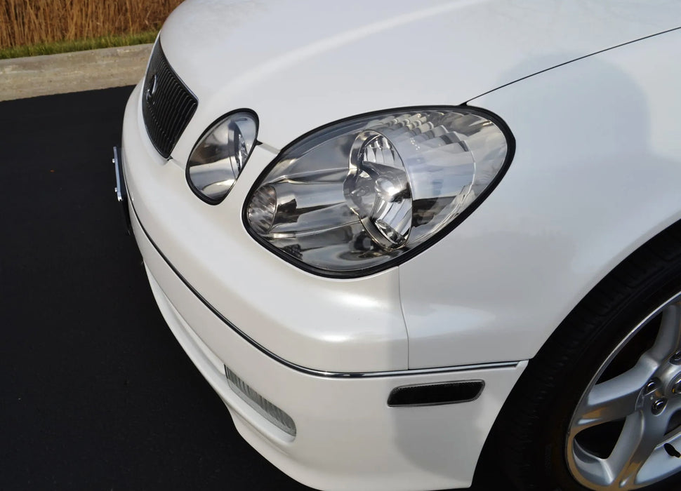 Smoked Lens White Full LED Side Markers For 1998-05 Lexus GS300 IS300 LS400, etc