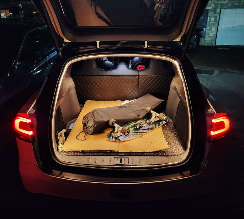 3K Warm White 360?? Trunk Illumination LED Light Strip w/Switch For Tesla Model Y