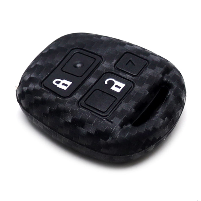 Carbon Fiber Silicone Key Cover For Lexus IS ES GS LS RX GX LX Blade Key Fob