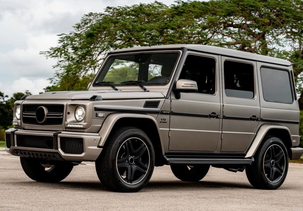 Smoked Lens Xenon White Full LED Dot Side Markers For 2015-18 Benz W463 G-Class