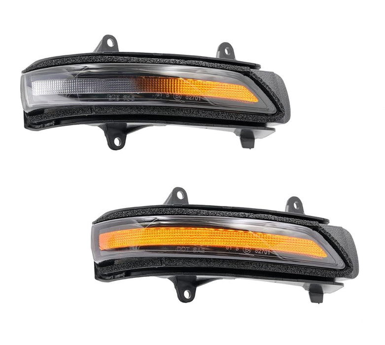 Clear Lens Full LED Sequential Side Mirror Light For Toyota 2013-21 Land Cruiser