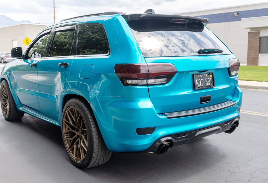 Black-Out Lens Rear Bumper Reflectors For 11-20 Jeep Grand Cherokee WK2, Compass