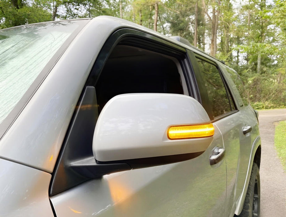 Clear Lens Full LED Sequential Blink Side Mirror Lights For 2010-13 4Runner, etc