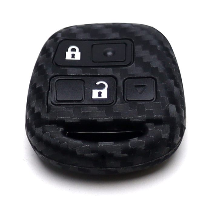 Carbon Fiber Silicone Key Cover For Lexus IS ES GS LS RX GX LX Blade Key Fob