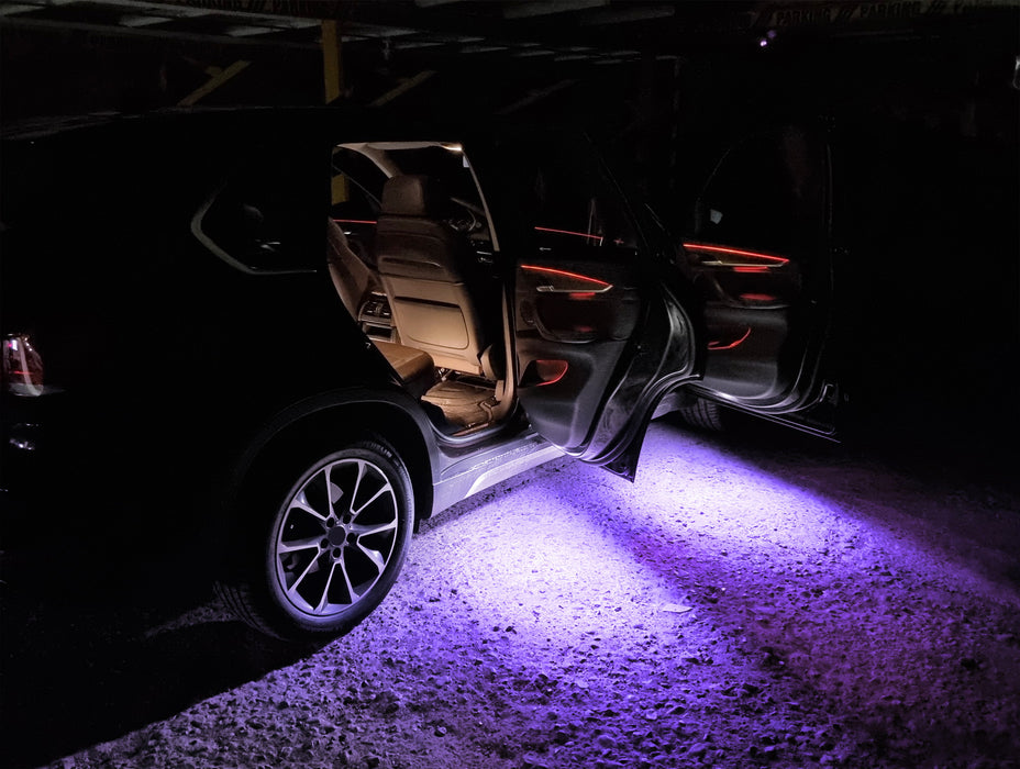 Multi-Color RGB LED Glove Box/Footwell Lights w/Remote For VW GTI Golf Jetta CC