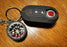 Black Honeycomb Pattern Silicone Key Fob Cover For Fiat 500 Abarth Folding Key
