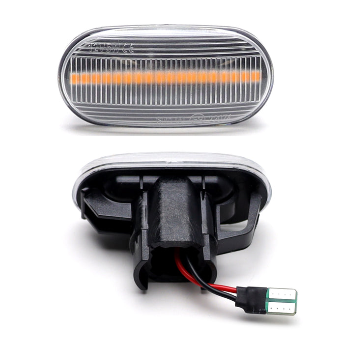 Clear Lens Amber Full LED Side Markers For JDM Honda/Acura RSX Integra Civic EP3