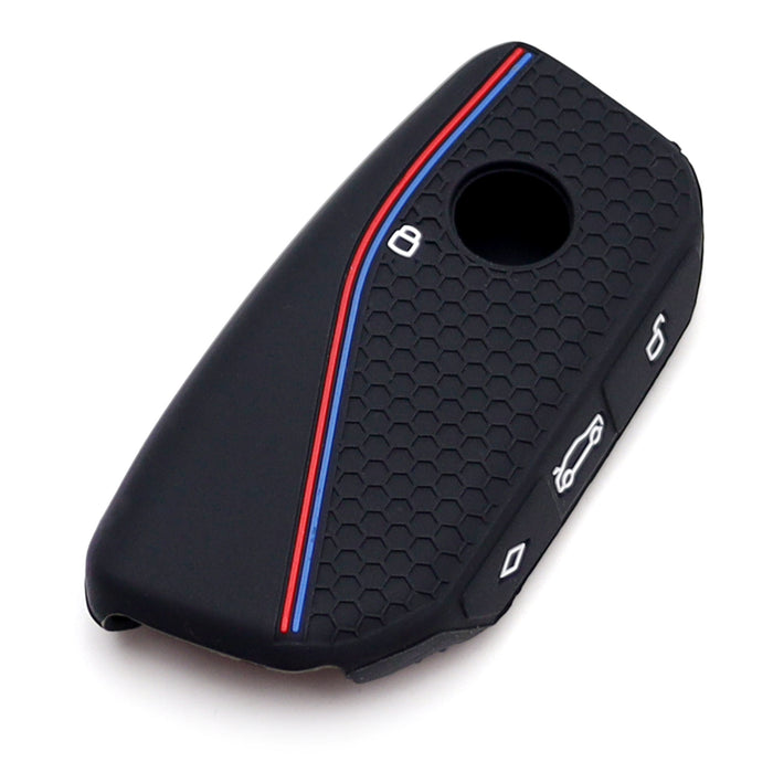 M-Sport Style Soft Silicone Cover For BMW 23+ X5 X6 X7 iX, 5 7 Series i5 Key Fob