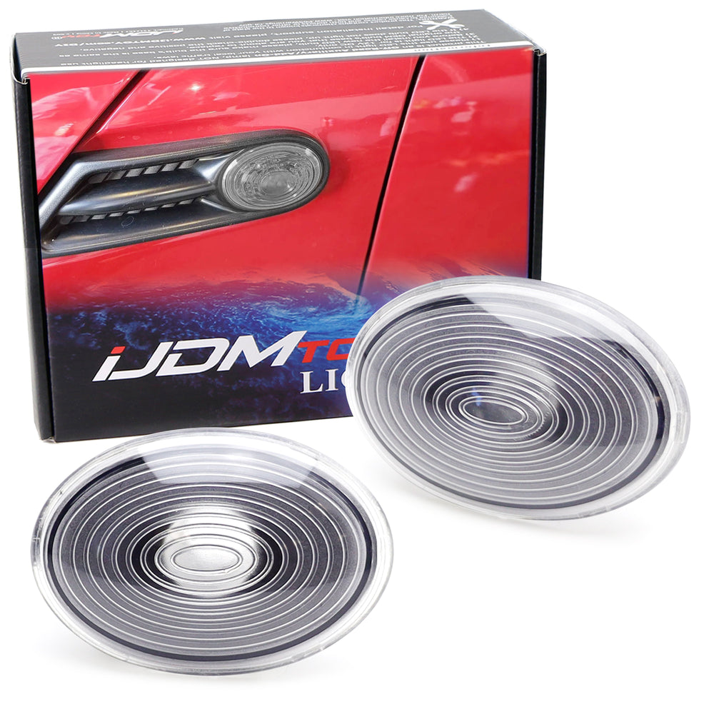 Clear/Black Inside Front Fender Side Marker Lenses For R56 R55 R57 R58 R59 MINI