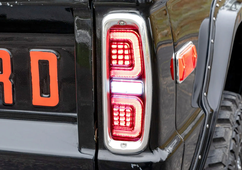 Smoke Lens 3-In-1 Full LED Tail Lights For Ford 67-77 Bronco F100 F250 Econoline