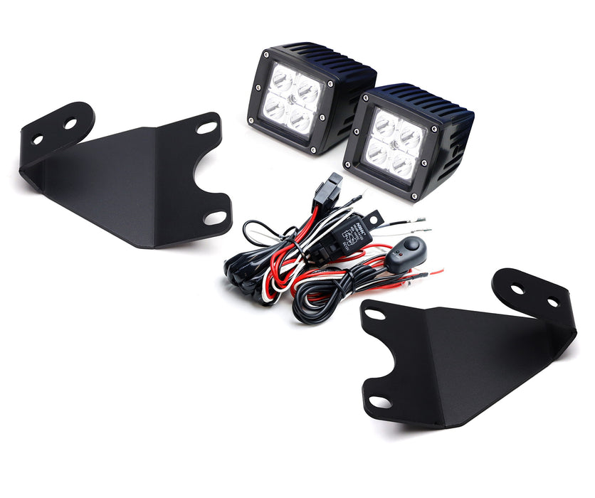Hood Hinge Mount A-Pillar 40W LED Ditch Pod Lights For 20-up Land Rover Defender