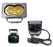 3" Mini-SR Yellow Flood Beam 16W High Power LED Pods For Car Truck SUV ATV 4x4
