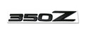 Matte Black Finish 3D Raised Trunk Lid Letter Pieces For 2003-08 Nissan 350Z Z33