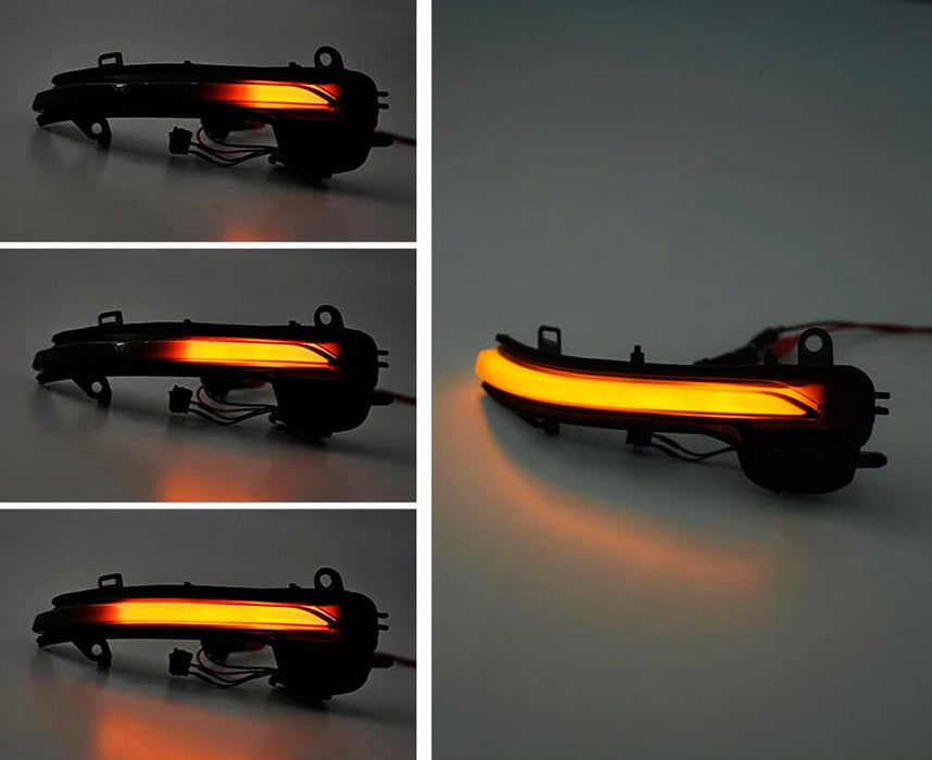 Smoke Full LED Strip Sequential Blink Side Mirror Lights For GR Supra & G29 Z4