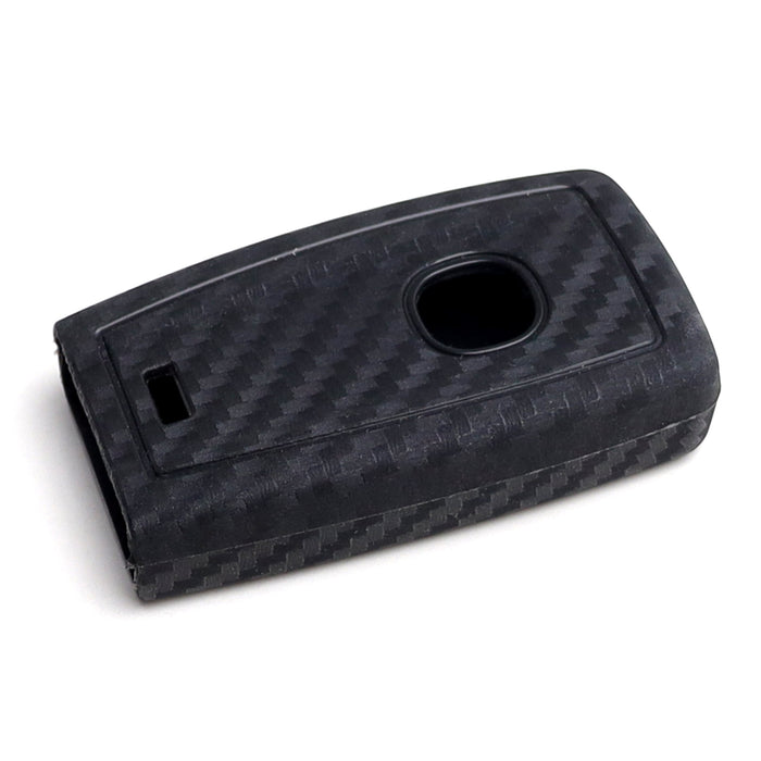 Carbon Fiber Pattern Silicone Key Cover For Acura MDX RDX ZDX 5-Button Smart Key