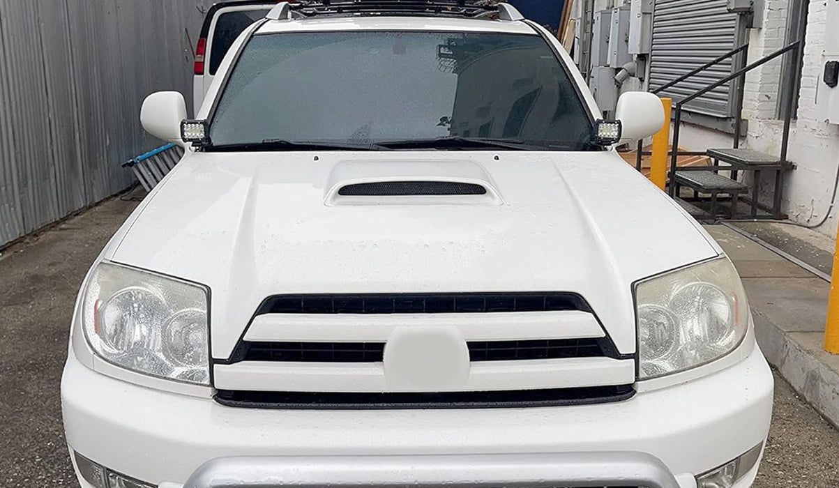 Hood Hinge Mount LED Ditch Light Bracket For Toyota 05-15 Tacoma 03-09 4Runner