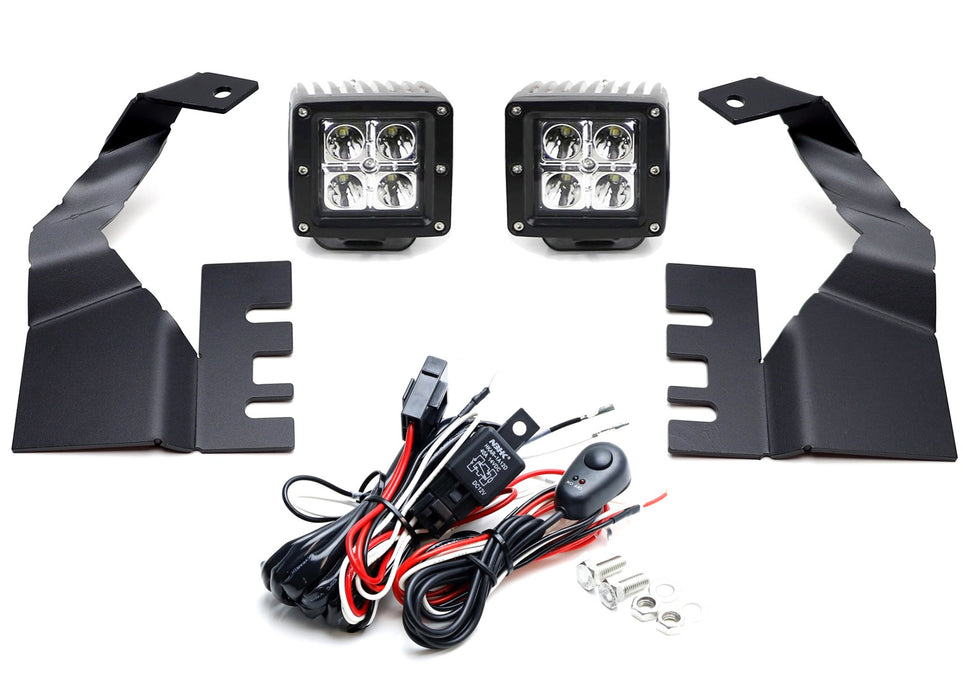 Hood Hinge Mount A-Pillar 40W LED Ditch Pod Light Kit For 2022-up Toyota Tundra