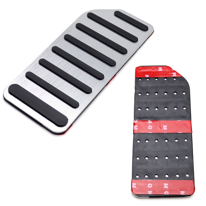 OE-Spec Track Design Silver Rest Dead Pedal Cover For Honda 18+ Accord 10 11 Gen