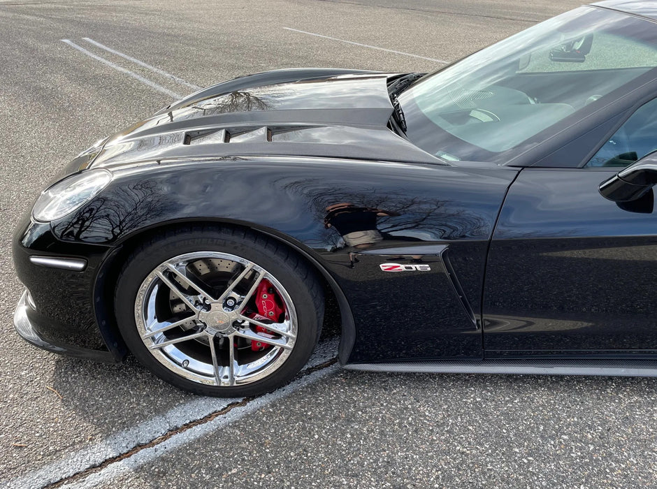 Smoked Lens White Full LED Front & Rear Side Markers For 05-13 Chevy Corvette C6
