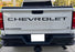 Matte Black Finish 3D Raised Tailgate Letter Pieces For 2019-26 Silverado Trucks