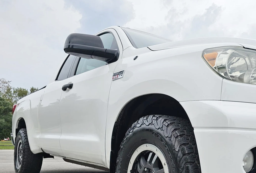 Gloss Black Side Rearview Mirror Cover Overlay For Toyota 2007-21 Tundra Sequoia