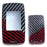 Black/Red Carbon Pattern Hard Key Cover For 18+ Ranger Rover Defender Discovery