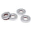4x Round Crystal Bling Alloy Door Lock Pin Decorative Rings For Mercedes C E GLC