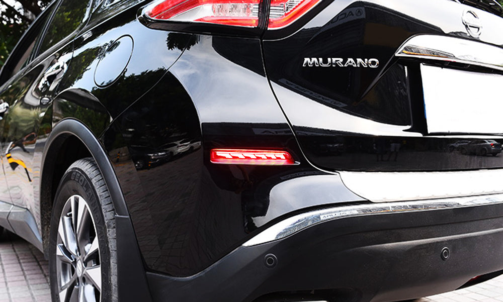 LED Bumper Reflector Brake/Sequential Signal Light For Nissan Sentra Leaf Murano