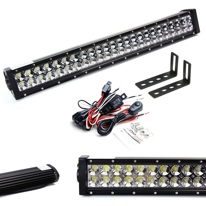 25" Lower Grille LED Light Bar Kit w/Bracket, Relay For Toyota Land Cruiser J250