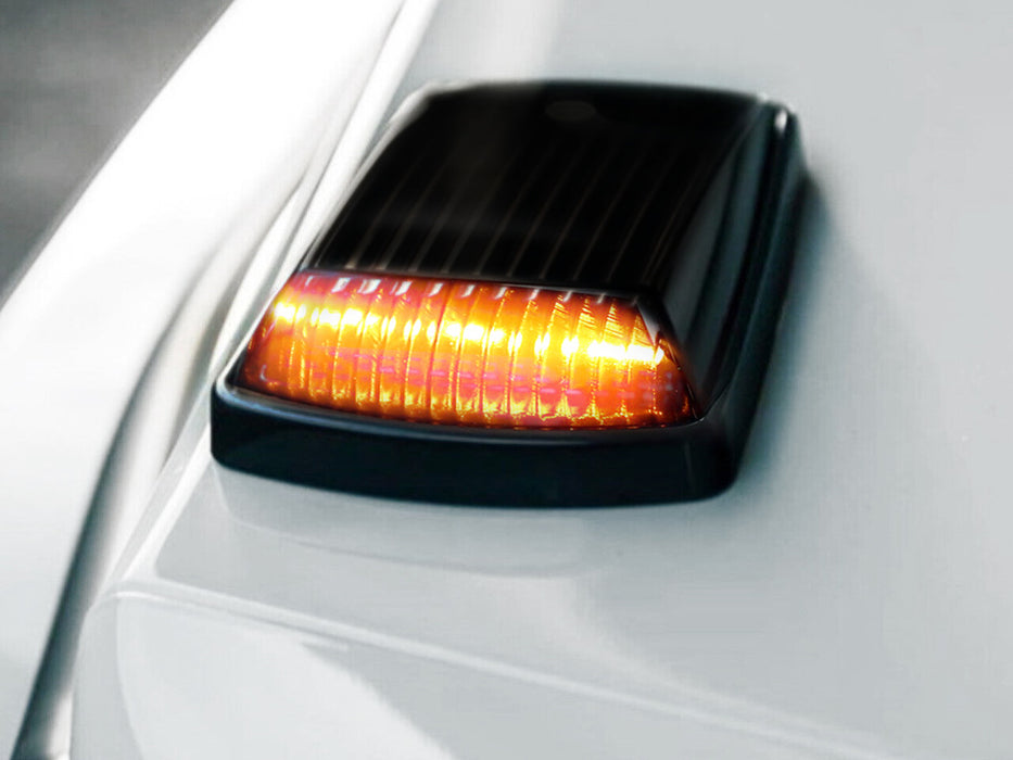 Smoked Add-On Mansory Style Amber LED Turn Signal Indicators For MB W463 G-Class