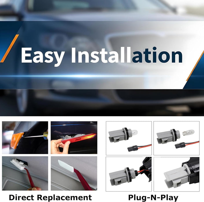 LH RH OE-Spec Red Rear Bumper Reflector Lens Replacements For Kia 2021-2024 K5