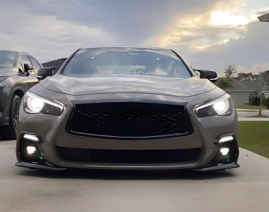 Turn Signal Replace Frosted White Lens Switchback LED Daylight For Infiniti Q50